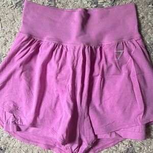 Pink Gymshark 2-in-1 Shorts